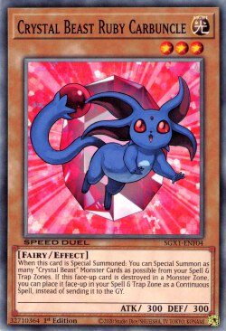Crystal Beast Ruby Carbuncle [SGX1-ENF04] Common | Odin's Place