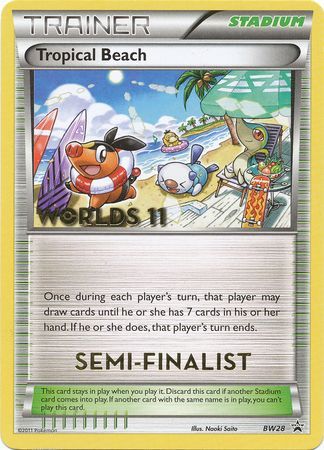 Tropical Beach (BW28) (Semi Finalist) [Black & White: Black Star Promos] | Odin's Place