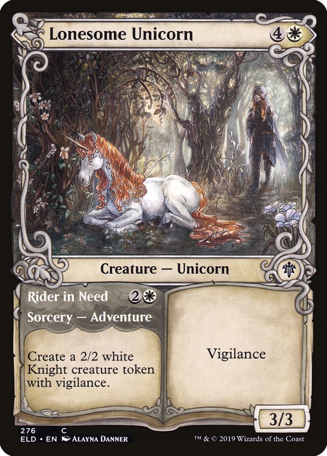 Lonesome Unicorn // Rider in Need (Showcase) [Throne of Eldraine] | Odin's Place