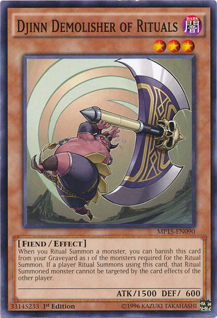 Djinn Demolisher of Rituals [MP15-EN090] Common | Odin's Place