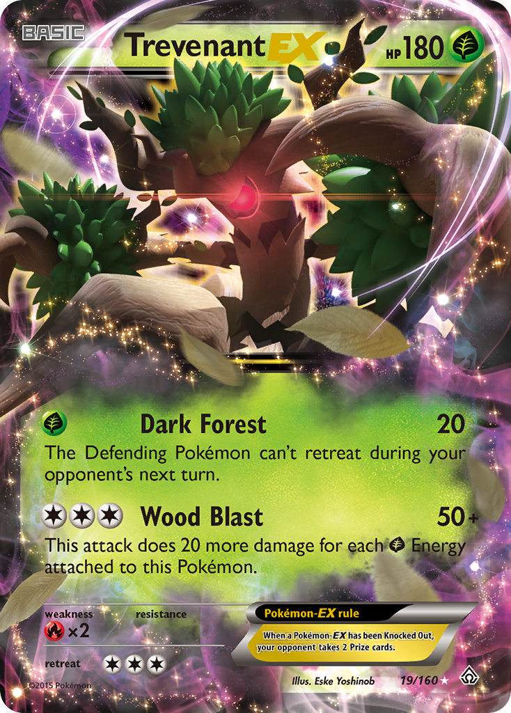 Trevenant EX (19/160) [XY: Primal Clash] | Odin's Place