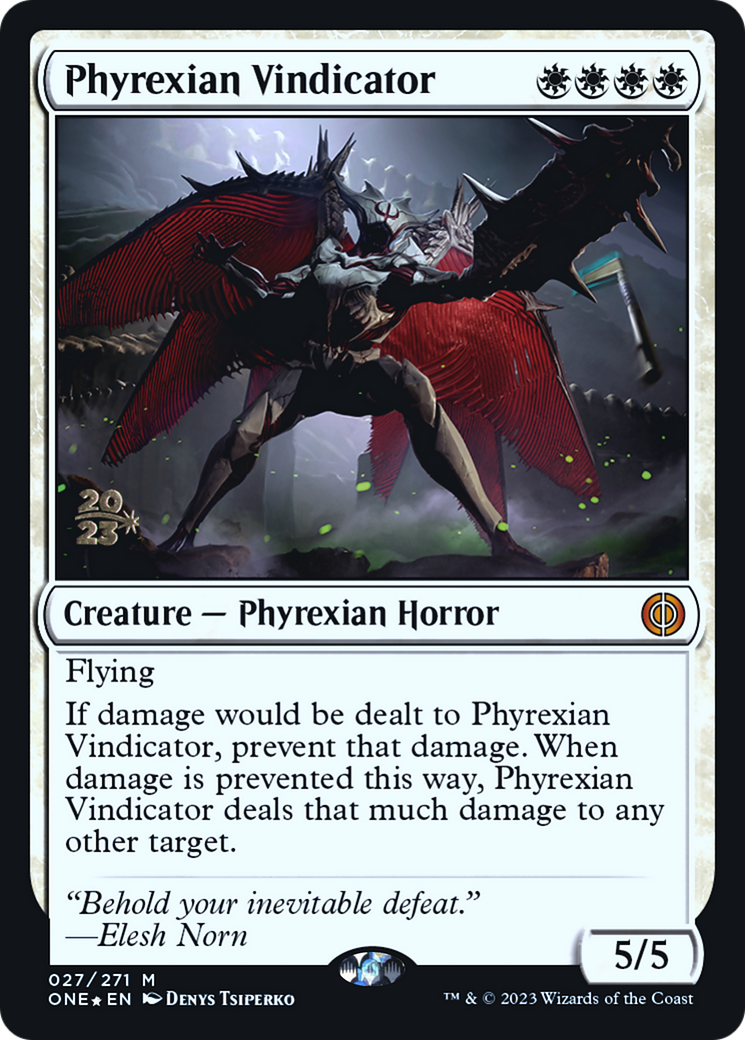 Phyrexian Vindicator [Phyrexia: All Will Be One Prerelease Promos] | Odin's Place