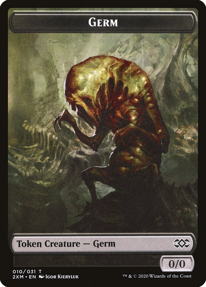 Cat // Germ Double-Sided Token [Double Masters Tokens] | Odin's Place