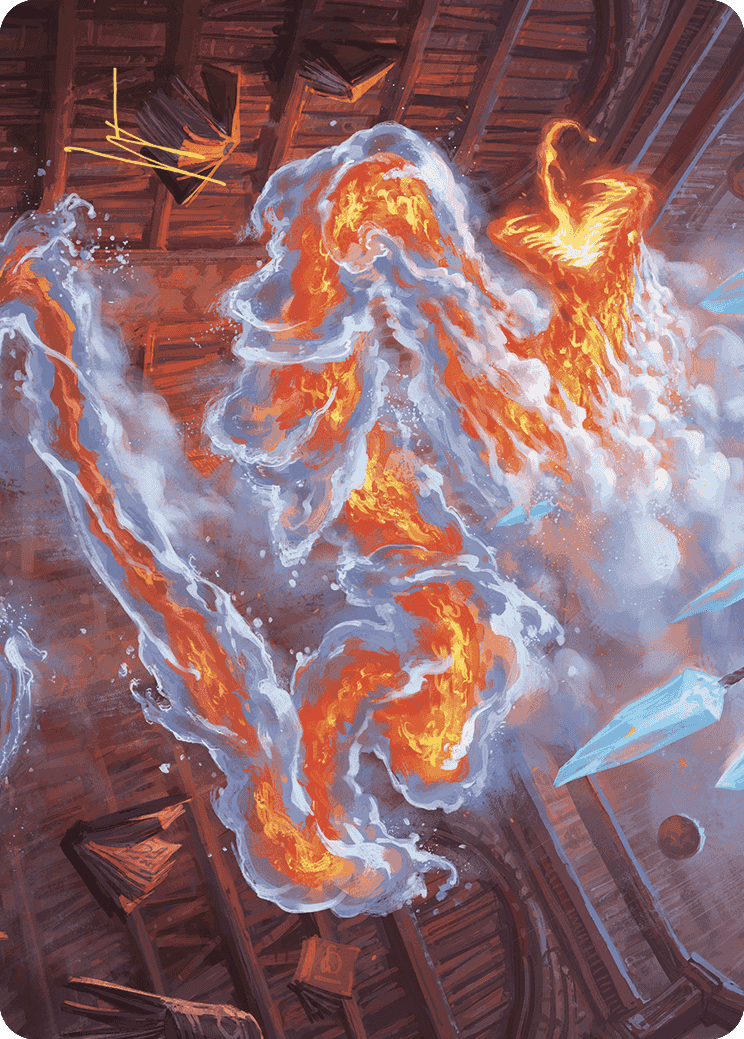 Scalding Viper Art Card (Gold-Stamped Signature) [Wilds of Eldraine Art Series] | Odin's Place