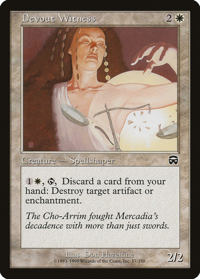 Devout Witness (17) [Mercadian Masques] | Odin's Place