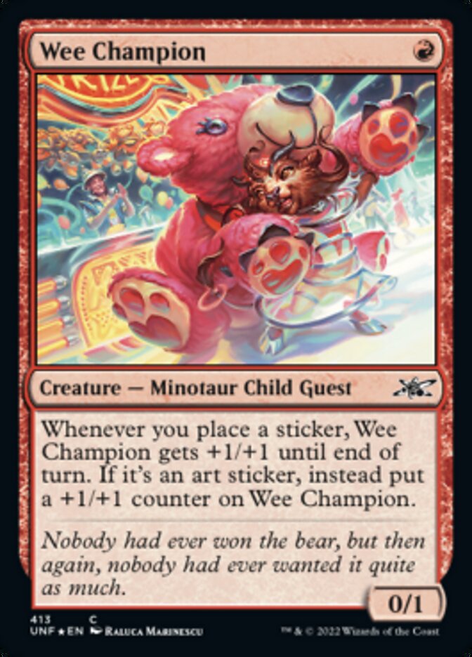 Wee Champion (Galaxy Foil) [Unfinity] | Odin's Place
