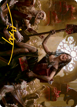 Gisa, Glorious Resurrector Art Card (Gold-Stamped Signature) [Innistrad: Midnight Hunt Art Series] | Odin's Place