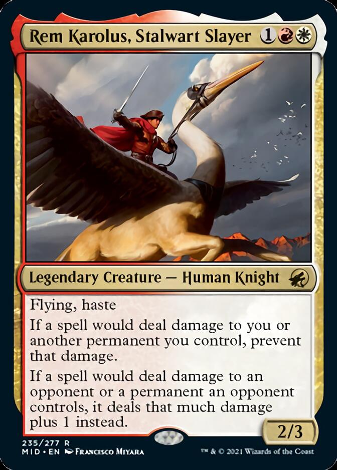 Rem Karolus, Stalwart Slayer [Innistrad: Midnight Hunt] | Odin's Place