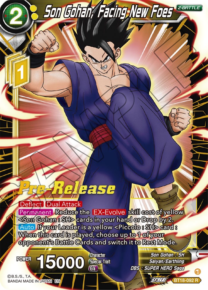 Son Gohan, Facing New Foes (BT18-092) [Dawn of the Z-Legends Prerelease Promos] | Odin's Place