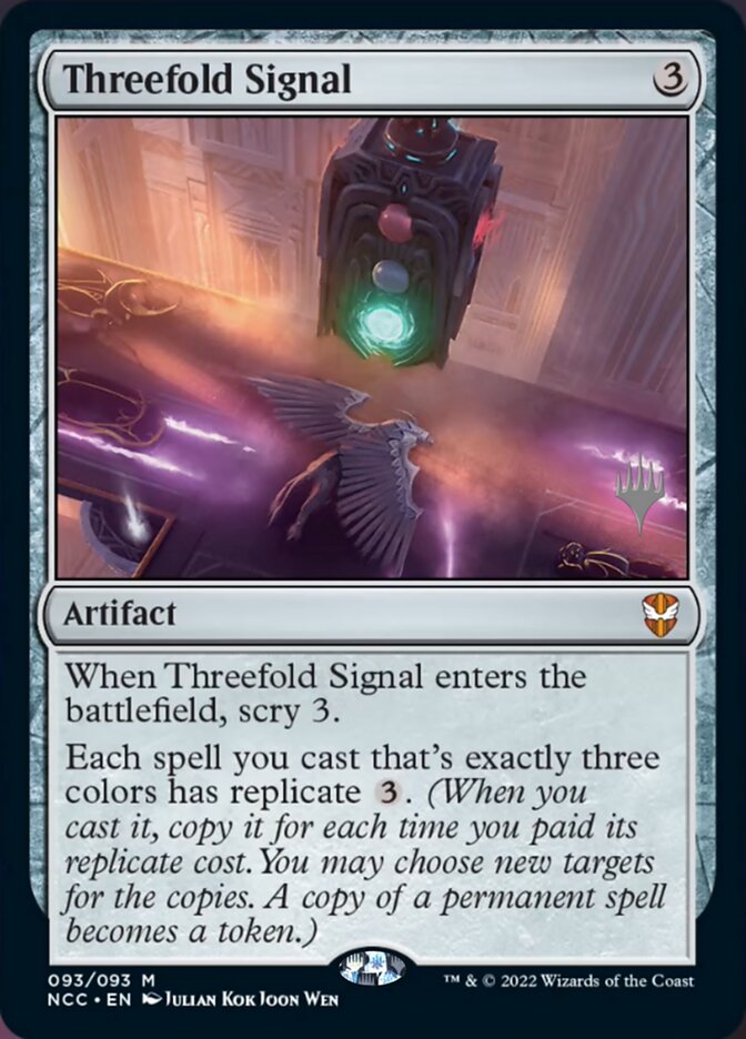 Threefold Signal (Promo Pack) [Streets of New Capenna Commander Promos] | Odin's Place