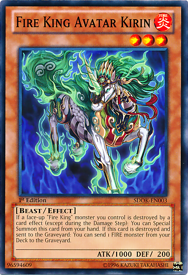 Fire King Avatar Kirin [SDOK-EN003] Common | Odin's Place