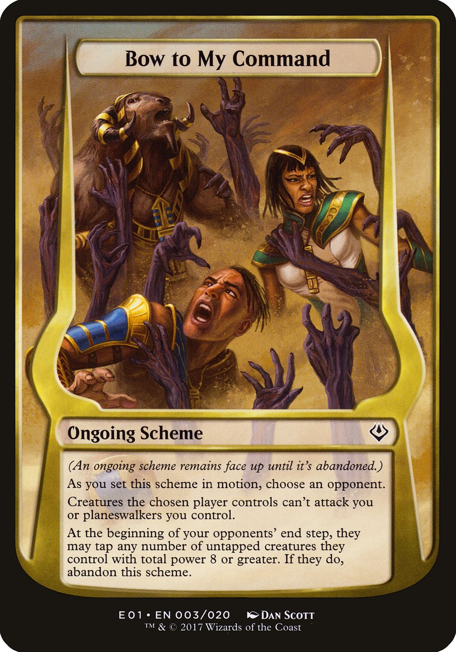 Bow to My Command (3) (Schemes) [Archenemy: Nicol Bolas Schemes] | Odin's Place
