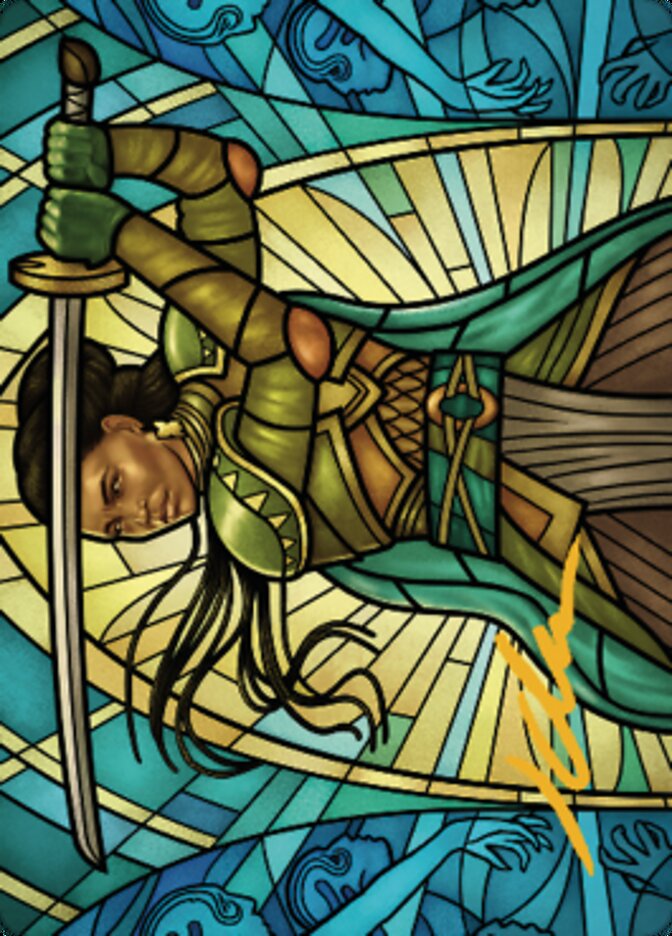 Shanna, Purifying Blade Art Card 2 (Gold-Stamped Signature) [Dominaria United Art Series] | Odin's Place