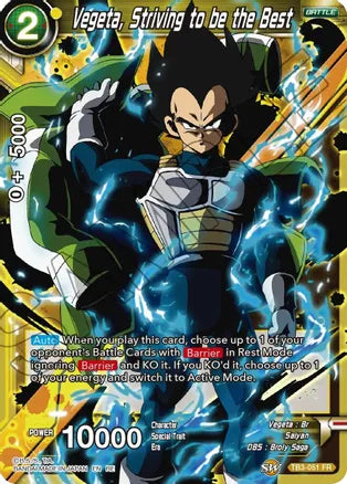 Vegeta, Striving to be the Best (TB3-051) [Mythic Booster] | Odin's Place