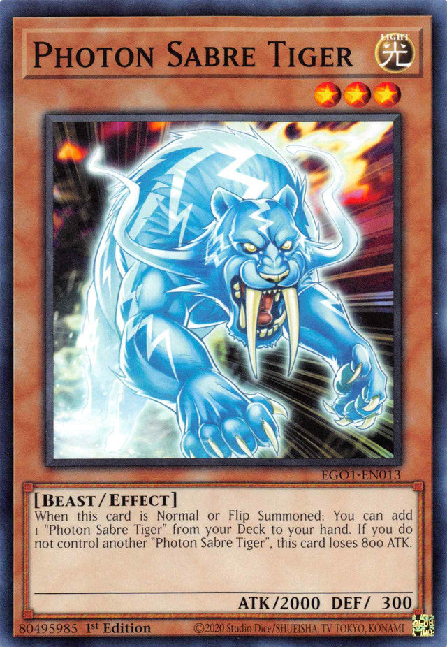 Photon Sabre Tiger [EGO1-EN013] Common | Odin's Place