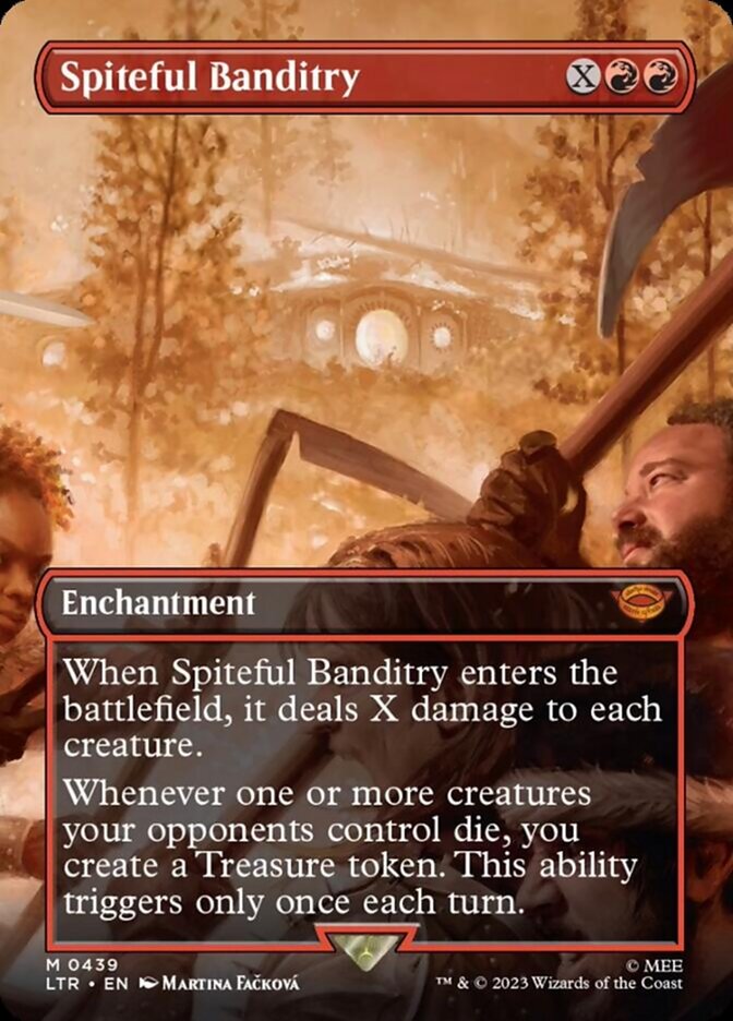Spiteful Banditry (Borderless Alternate Art) [The Lord of the Rings: Tales of Middle-Earth] | Odin's Place
