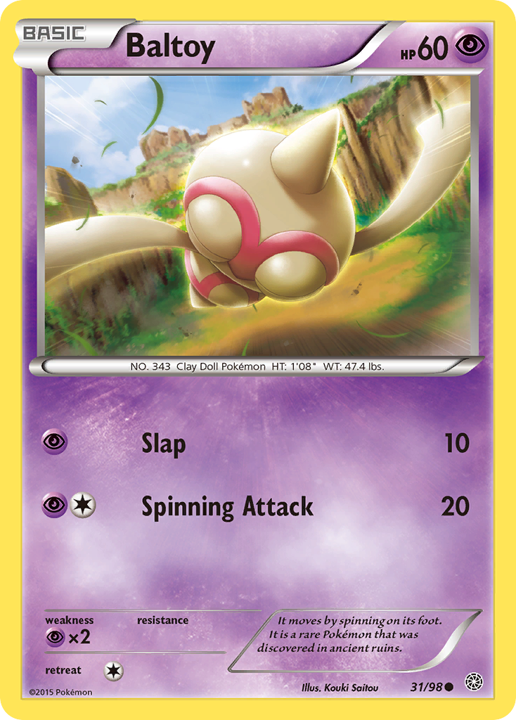 Baltoy (31/98) [XY: Ancient Origins] | Odin's Place