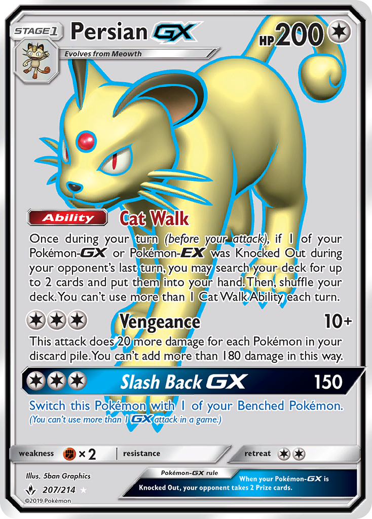 Persian GX (207/214) [Sun & Moon: Unbroken Bonds] | Odin's Place
