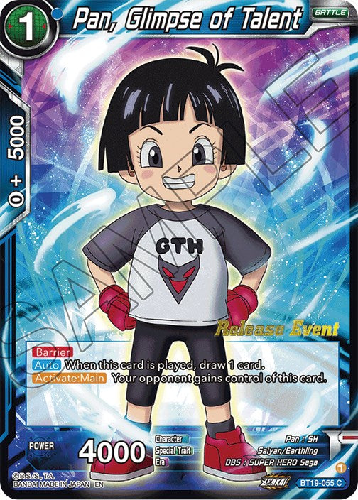 Pan, Glimpse of Talent (Fighter's Ambition Holiday Pack) (BT19-055) [Tournament Promotion Cards] | Odin's Place