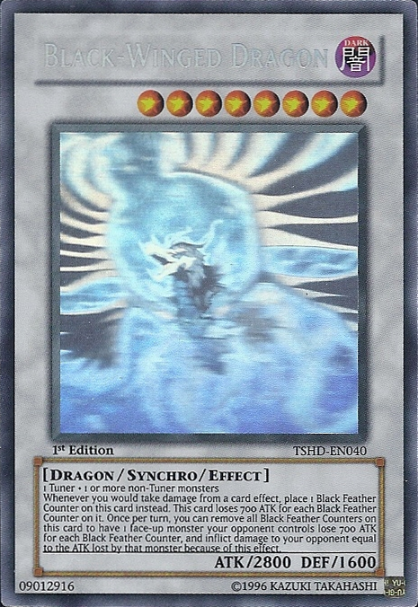 Black-Winged Dragon [TSHD-EN040] Ghost Rare | Odin's Place