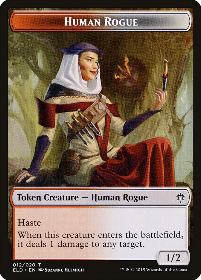 Human Rogue Token [Throne of Eldraine Tokens] | Odin's Place