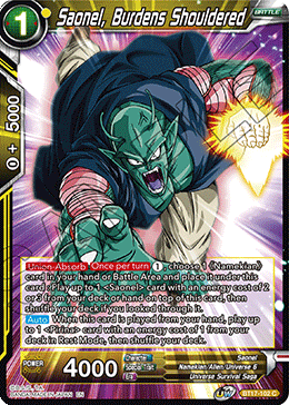 Saonel, Burdens Shouldered (BT17-102) [Ultimate Squad] | Odin's Place