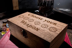 Critit Etched Dice Box Rectangle Assorted Styles | Odin's Place