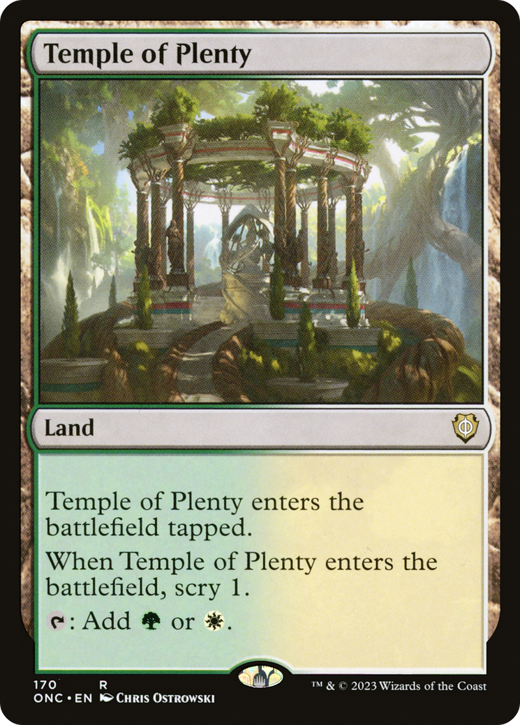 Temple of Plenty [Phyrexia: All Will Be One Commander] | Odin's Place