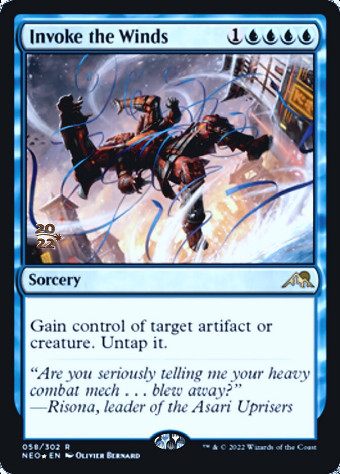 Invoke the Winds [Kamigawa: Neon Dynasty Prerelease Promos] | Odin's Place