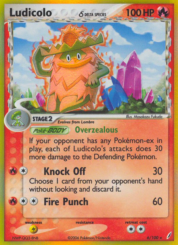 Ludicolo (6/100) (Delta Species) [EX: Crystal Guardians] | Odin's Place