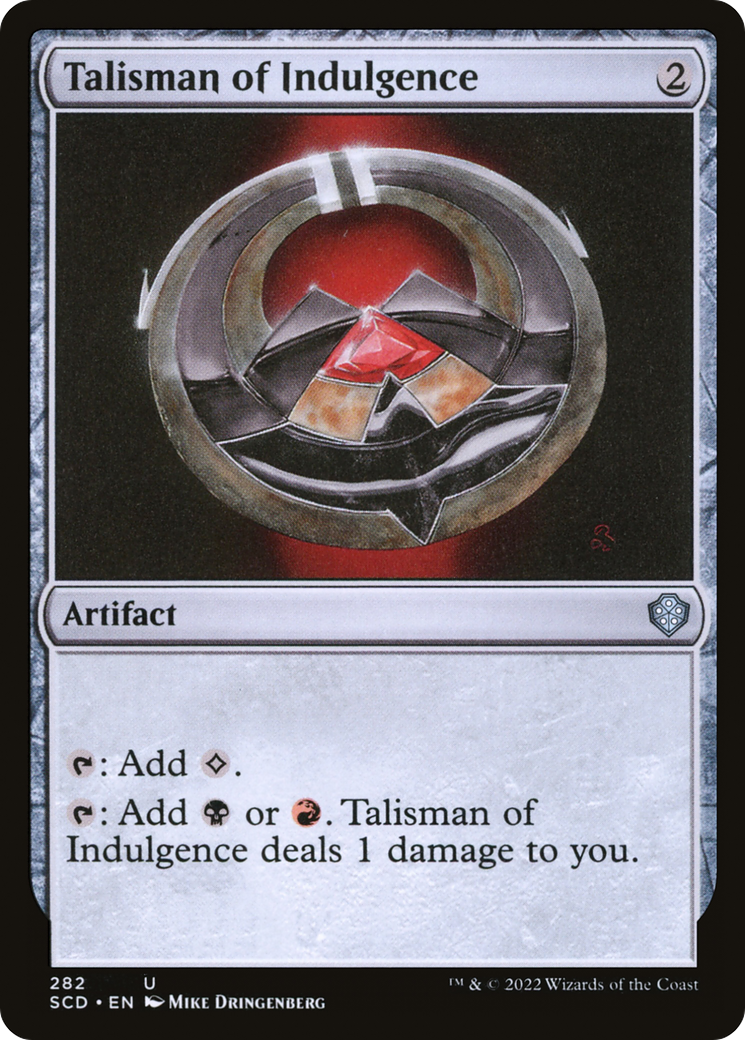 Talisman of Indulgence [Starter Commander Decks] | Odin's Place