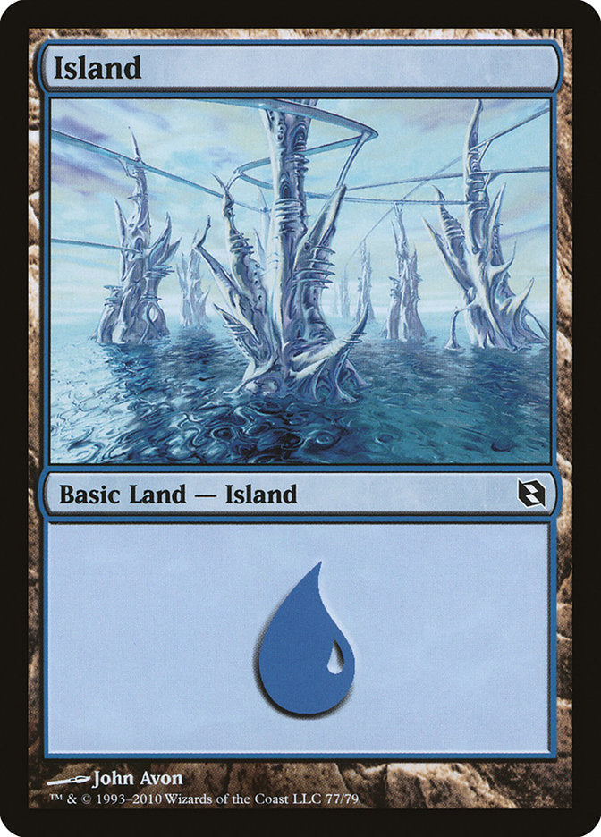 Island (77) [Duel Decks: Elspeth vs. Tezzeret] | Odin's Place