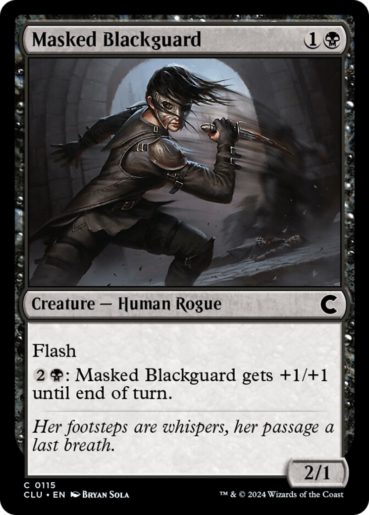 Masked Blackguard [Ravnica: Clue Edition] | Odin's Place