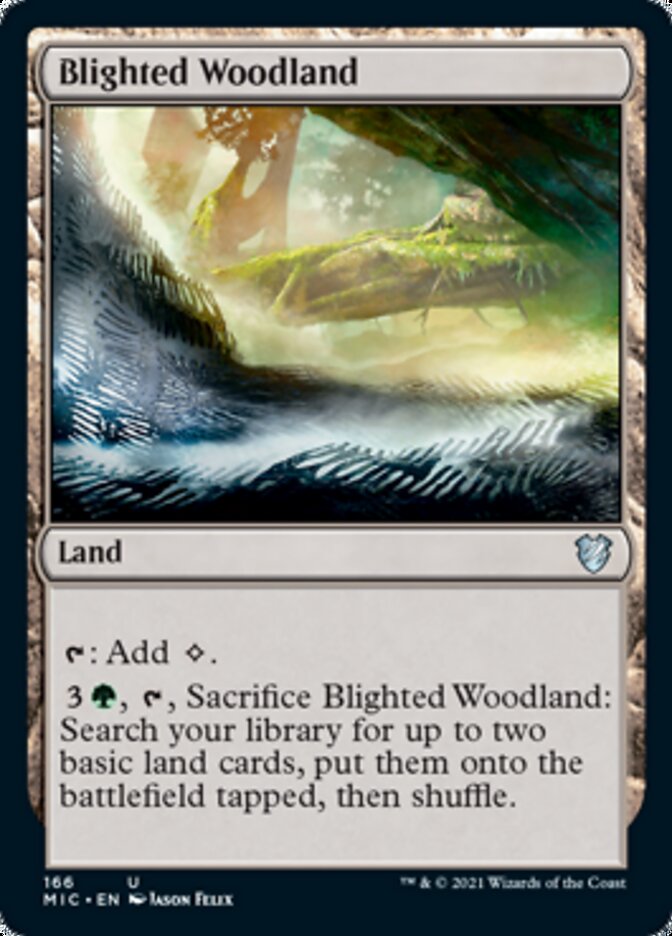 Blighted Woodland [Innistrad: Midnight Hunt Commander] | Odin's Place