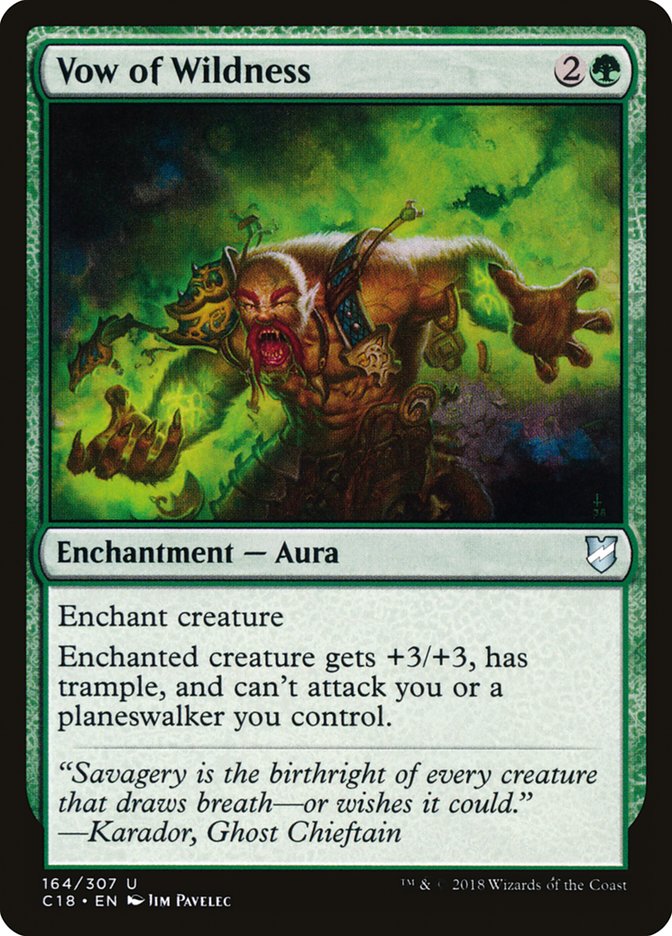 Vow of Wildness (164) [Commander 2018] | Odin's Place