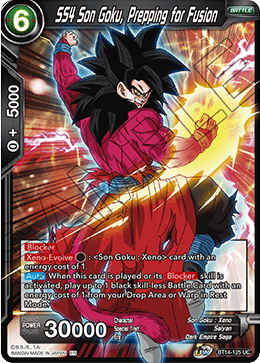 SS4 Son Goku, Prepping for Fusion (BT14-125) [Cross Spirits] | Odin's Place