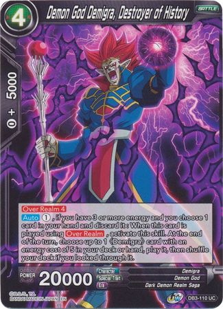 Demon God Demigra, Destroyer of History (DB3-110) [Giant Force] | Odin's Place