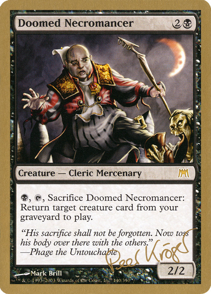 Doomed Necromancer (Peer Kroger) [World Championship Decks 2003] | Odin's Place