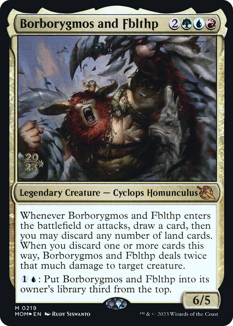 Borborygmos and Fblthp [March of the Machine Prerelease Promos] | Odin's Place