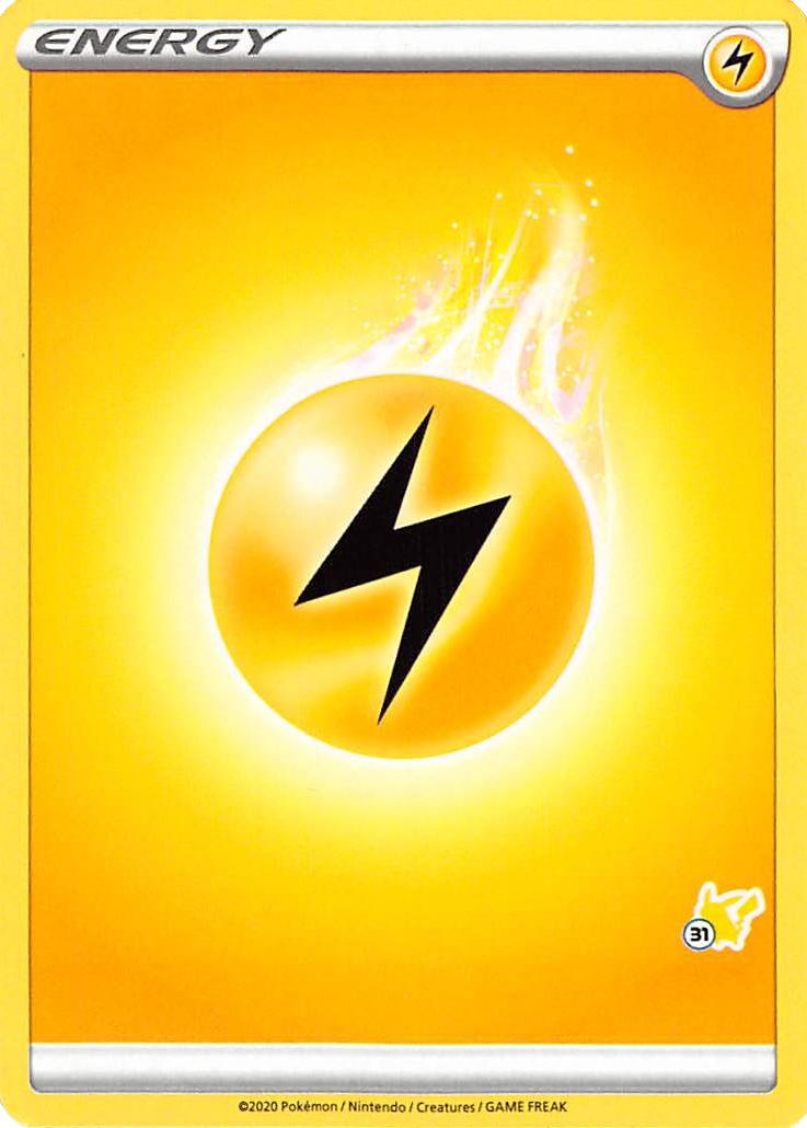 Lightning Energy (Pikachu Stamp #31) [Battle Academy 2022] | Odin's Place