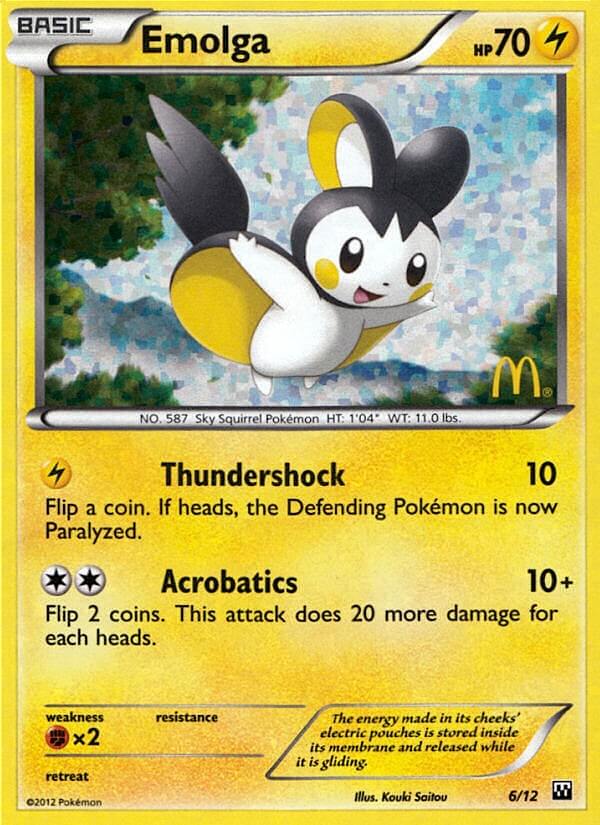 Emolga (6/12) [McDonald's Promos: 2012 Collection] | Odin's Place