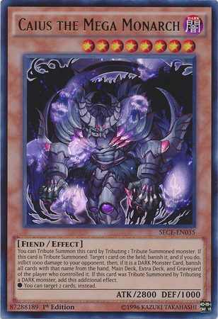 Caius the Mega Monarch [SECE-EN035] Ultra Rare | Odin's Place