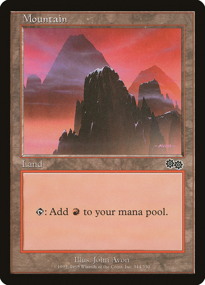 Mountain (344) [Urza's Saga] | Odin's Place