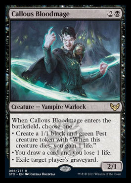 Callous Bloodmage [Strixhaven: School of Mages] | Odin's Place