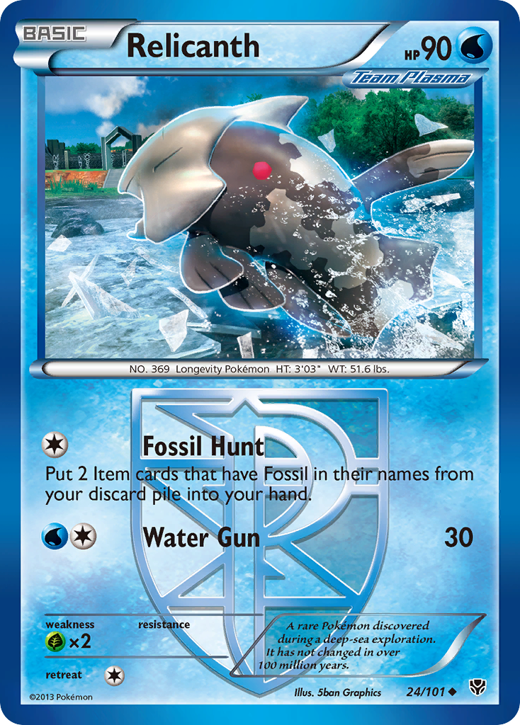 Relicanth (24/101) [Black & White: Plasma Blast] | Odin's Place