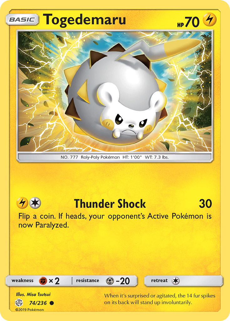 Togedemaru (74/236) [Sun & Moon: Cosmic Eclipse] | Odin's Place