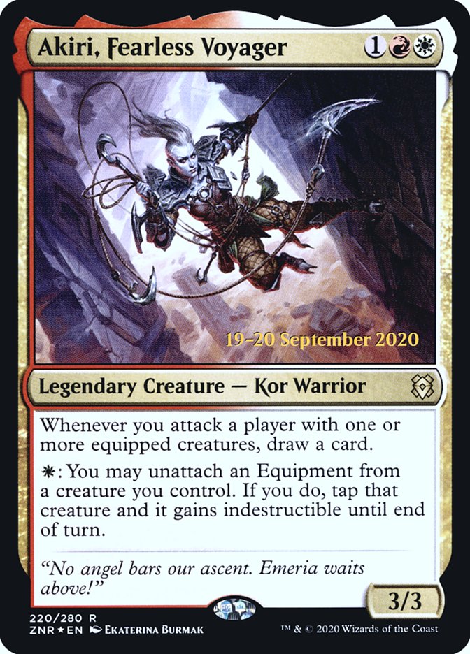 Akiri, Fearless Voyager [Zendikar Rising Prerelease Promos] | Odin's Place