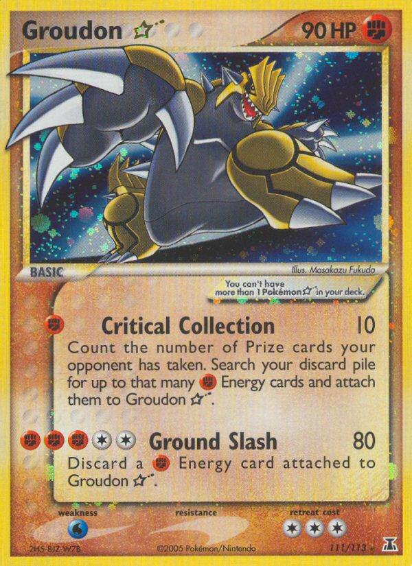 Groudon Star (111/113) [EX: Delta Species] | Odin's Place