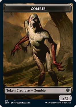 Zombie // Zombie Army Double-Sided Token [Starter Commander Decks] | Odin's Place