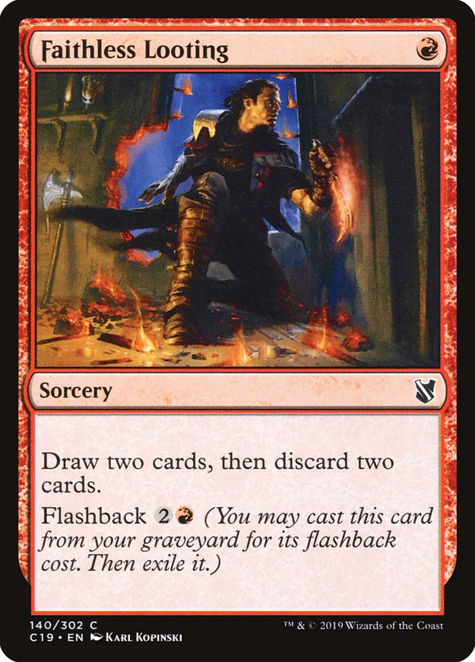 Faithless Looting [Commander 2019] | Odin's Place